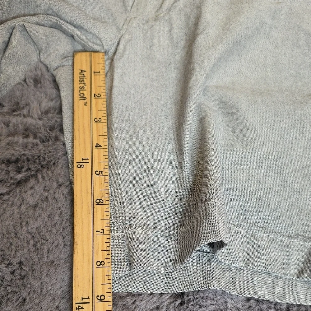 J. Crew Gramercy Gray Flat Front Cotton Shorts Size 30